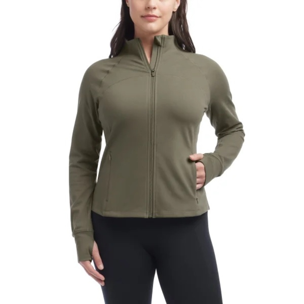 Danskin Olive Full-Zip Jacket size M NWT